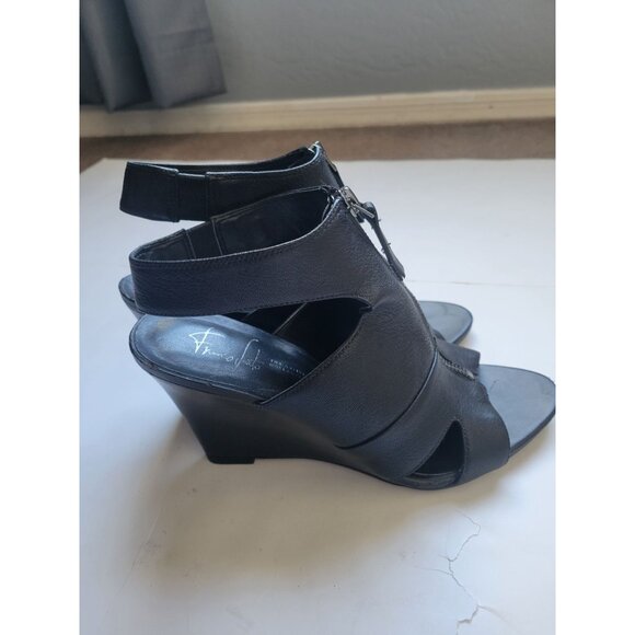 Franco Sarto Zip Wedge Heels for Women size 7 Office Wear Date Night Wedding - Picture 3 of 9